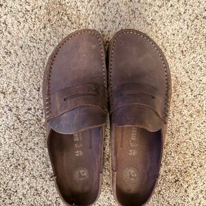Birkenstock Men's Dark Brown Slip-On Loafers